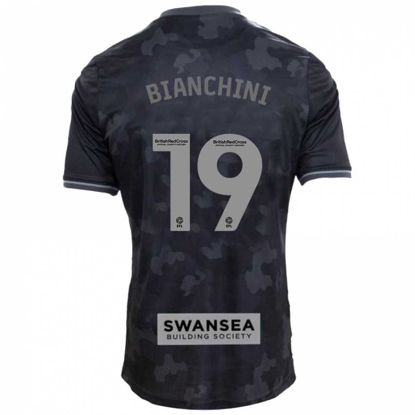 Niño Camiseta Florian Bianchini #19 Negro 2ª Equipación 2024/25 La Camisa Chile