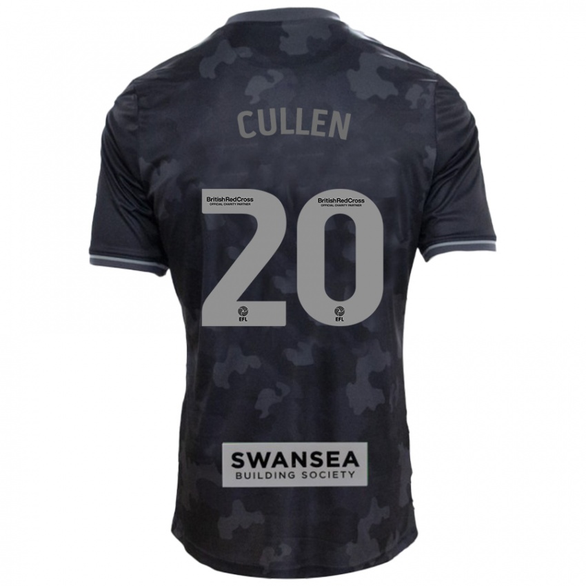 Niño Camiseta Liam Cullen #20 Negro 2ª Equipación 2024/25 La Camisa Chile