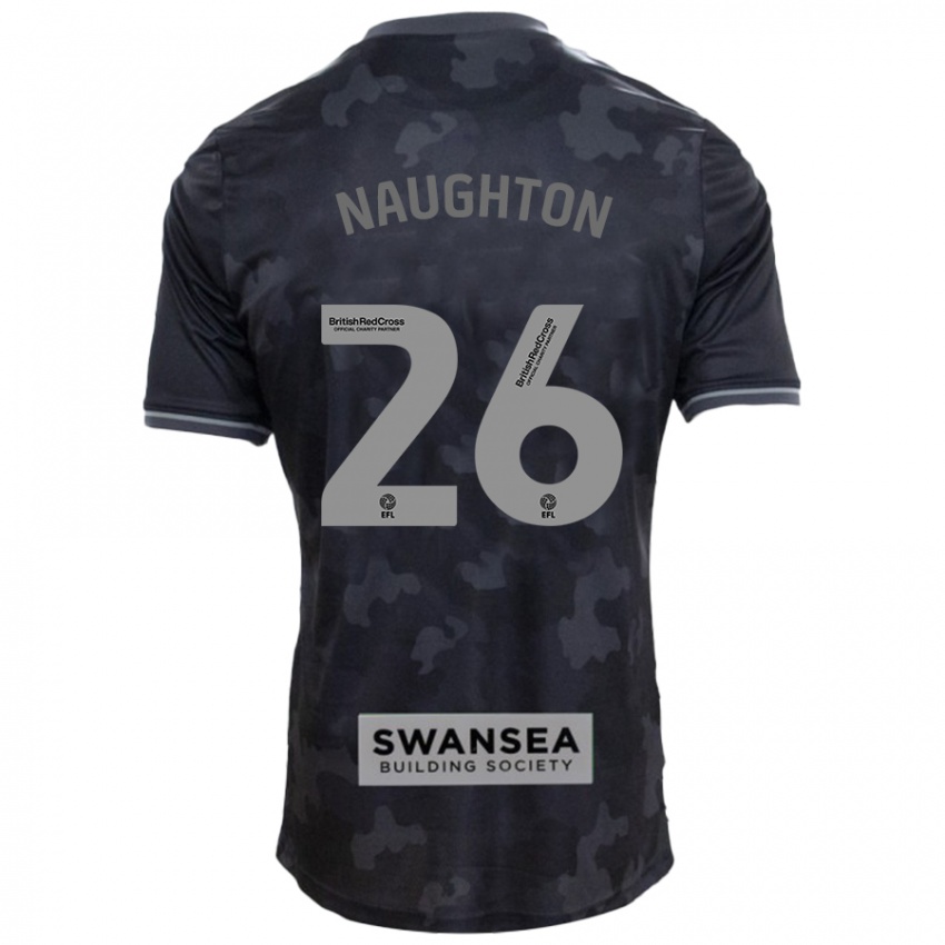 Niño Camiseta Kyle Naughton #26 Negro 2ª Equipación 2024/25 La Camisa Chile