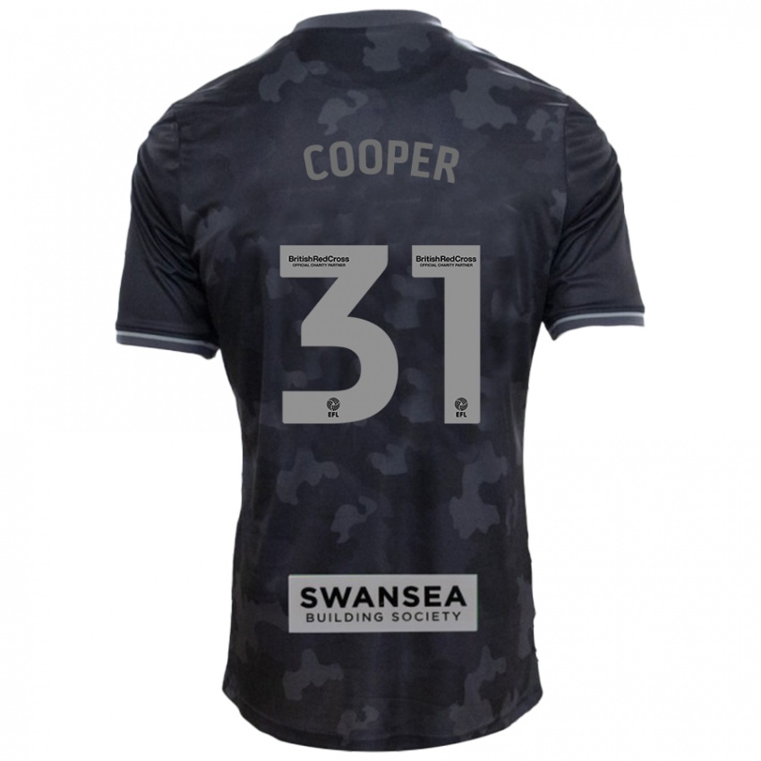 Niño Camiseta Oliver Cooper #31 Negro 2ª Equipación 2024/25 La Camisa Chile