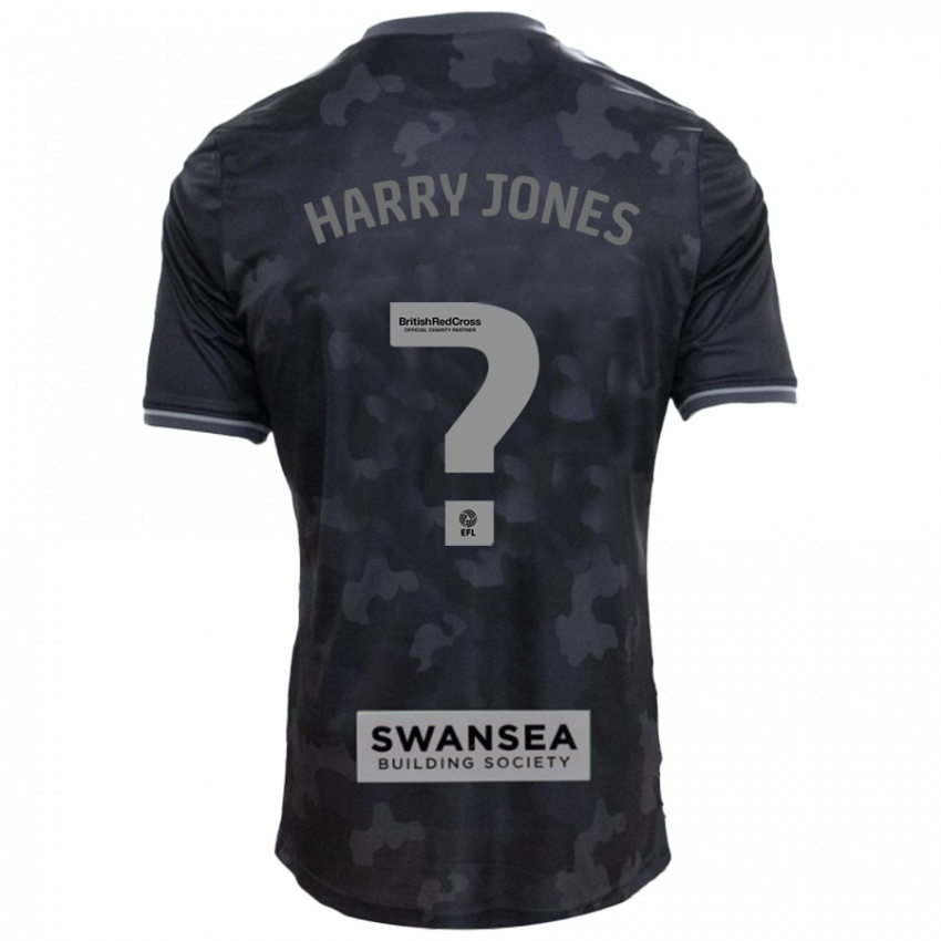 Niño Camiseta Harry Jones #0 Negro 2ª Equipación 2024/25 La Camisa Chile