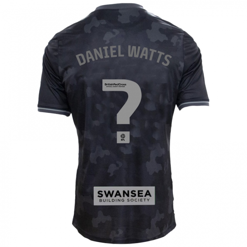 Niño Camiseta Daniel Watts #0 Negro 2ª Equipación 2024/25 La Camisa Chile