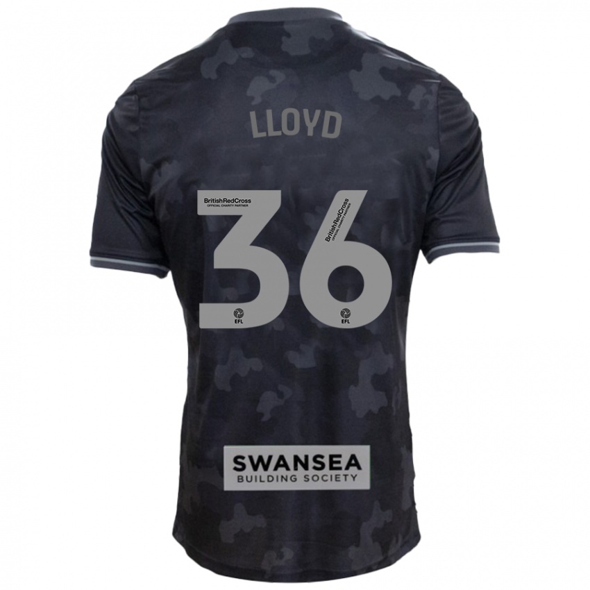 Niño Camiseta Ben Lloyd #36 Negro 2ª Equipación 2024/25 La Camisa Chile