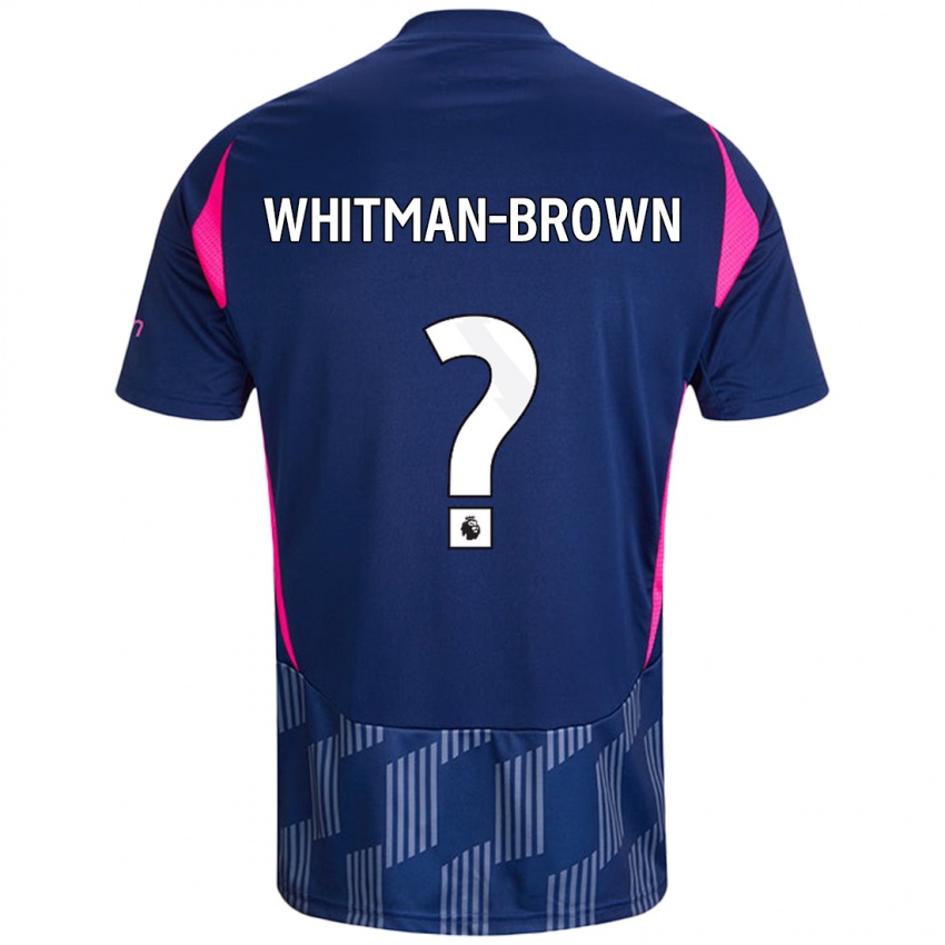 Niño Camiseta Chae Whitman-Brown #0 Azul Real Rosa 2ª Equipación 2024/25 La Camisa Chile