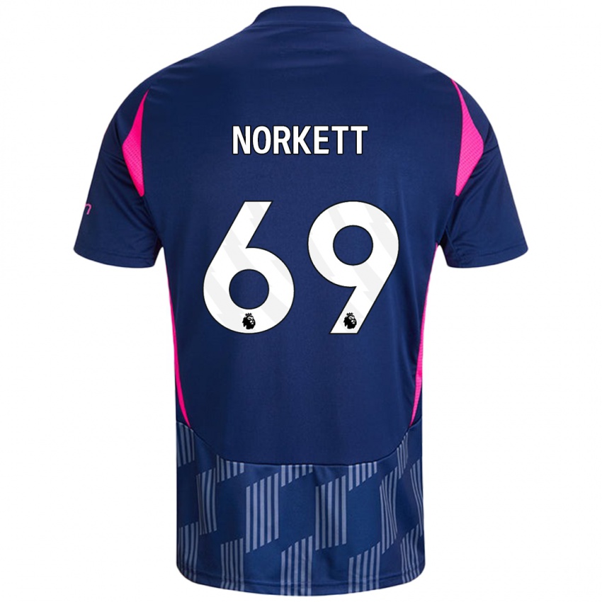 Niño Camiseta Manni Norkett #69 Azul Real Rosa 2ª Equipación 2024/25 La Camisa Chile