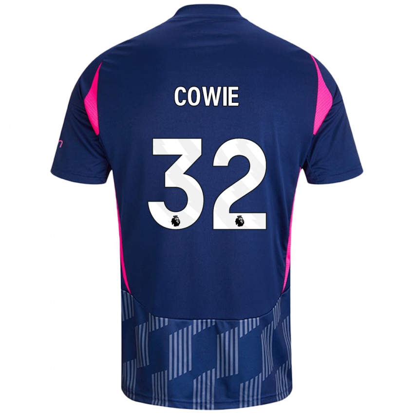 Niño Camiseta Abi Cowie #32 Azul Real Rosa 2ª Equipación 2024/25 La Camisa Chile