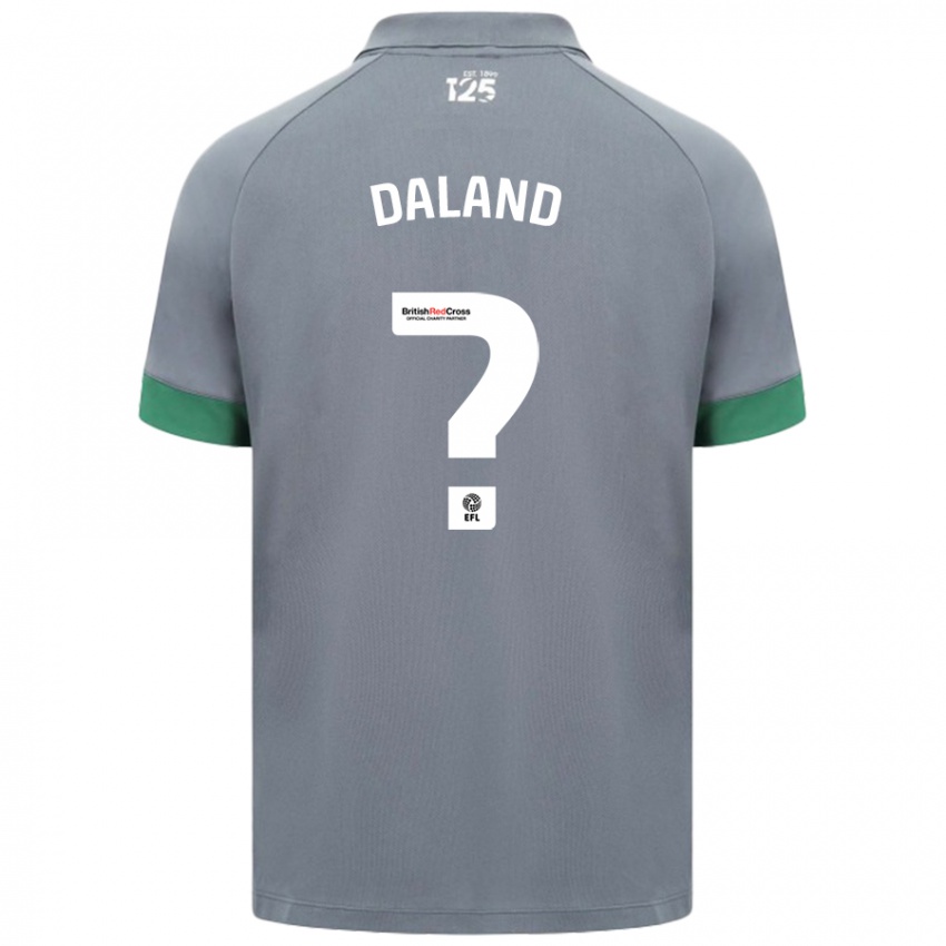 Niño Camiseta Jesper Daland #0 Gris Oscuro 2ª Equipación 2024/25 La Camisa Chile