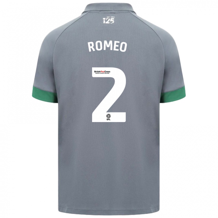 Niño Camiseta Mahlon Romeo #2 Gris Oscuro 2ª Equipación 2024/25 La Camisa Chile