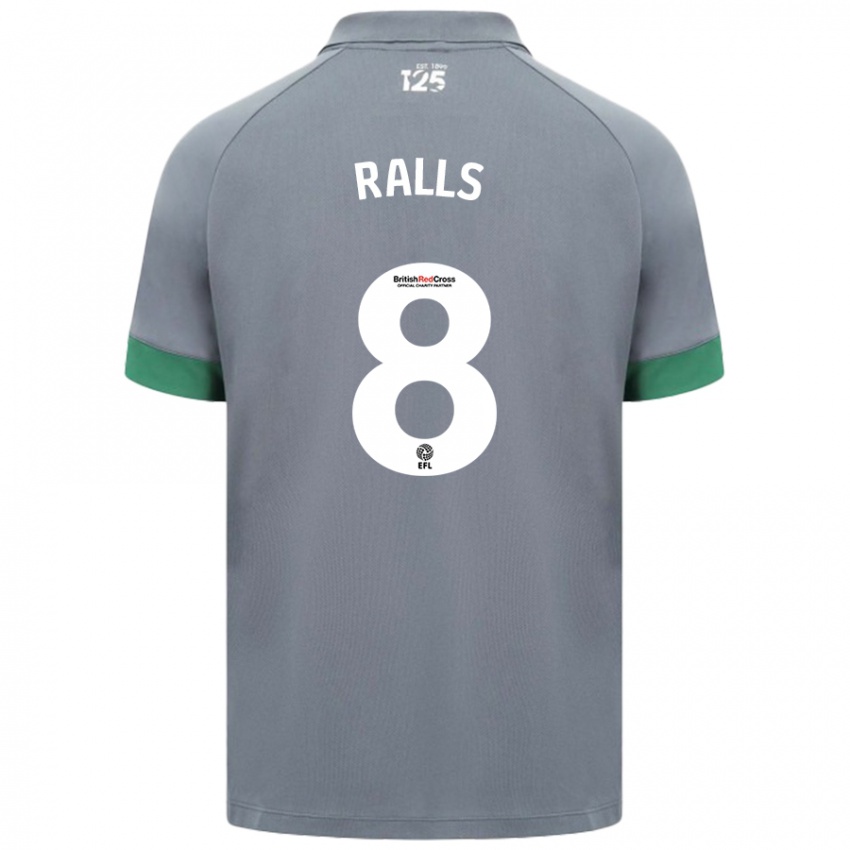 Niño Camiseta Joe Ralls #8 Gris Oscuro 2ª Equipación 2024/25 La Camisa Chile