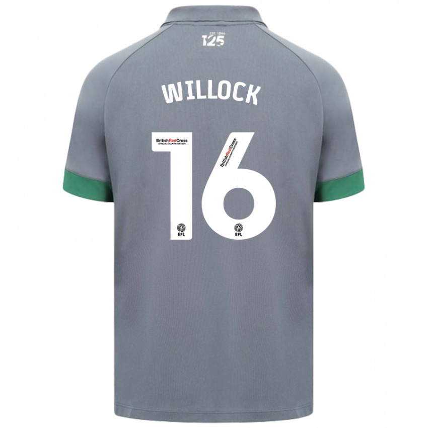 Niño Camiseta Chris Willock #16 Gris Oscuro 2ª Equipación 2024/25 La Camisa Chile