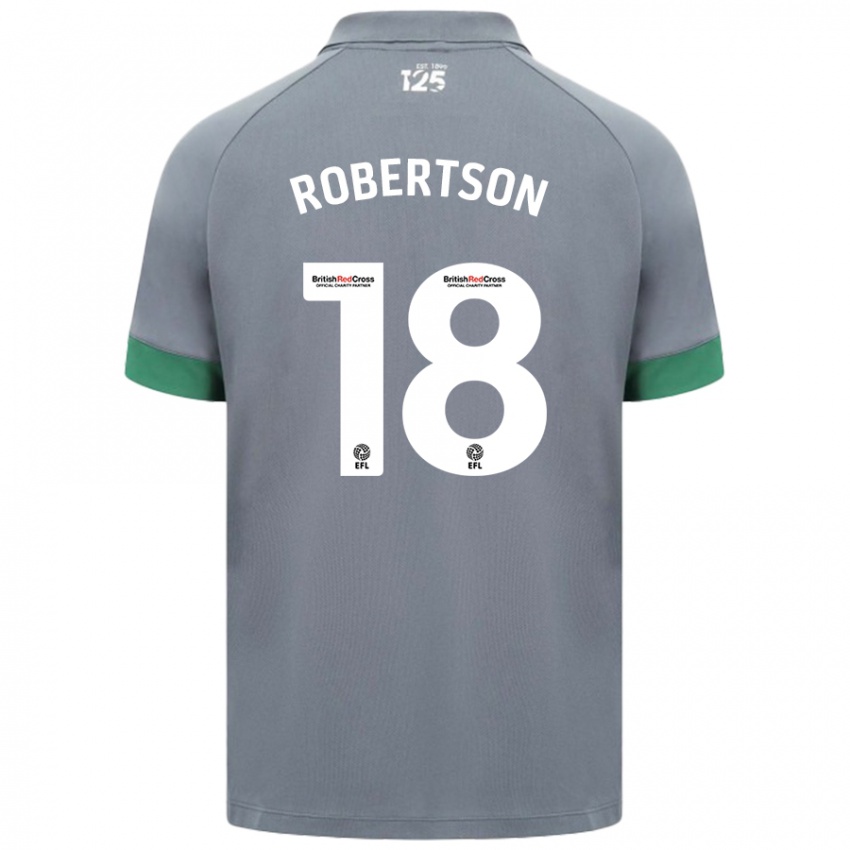 Niño Camiseta Alex Robertson #18 Gris Oscuro 2ª Equipación 2024/25 La Camisa Chile