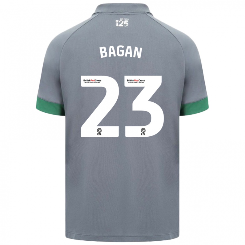 Niño Camiseta Joel Bagan #23 Gris Oscuro 2ª Equipación 2024/25 La Camisa Chile