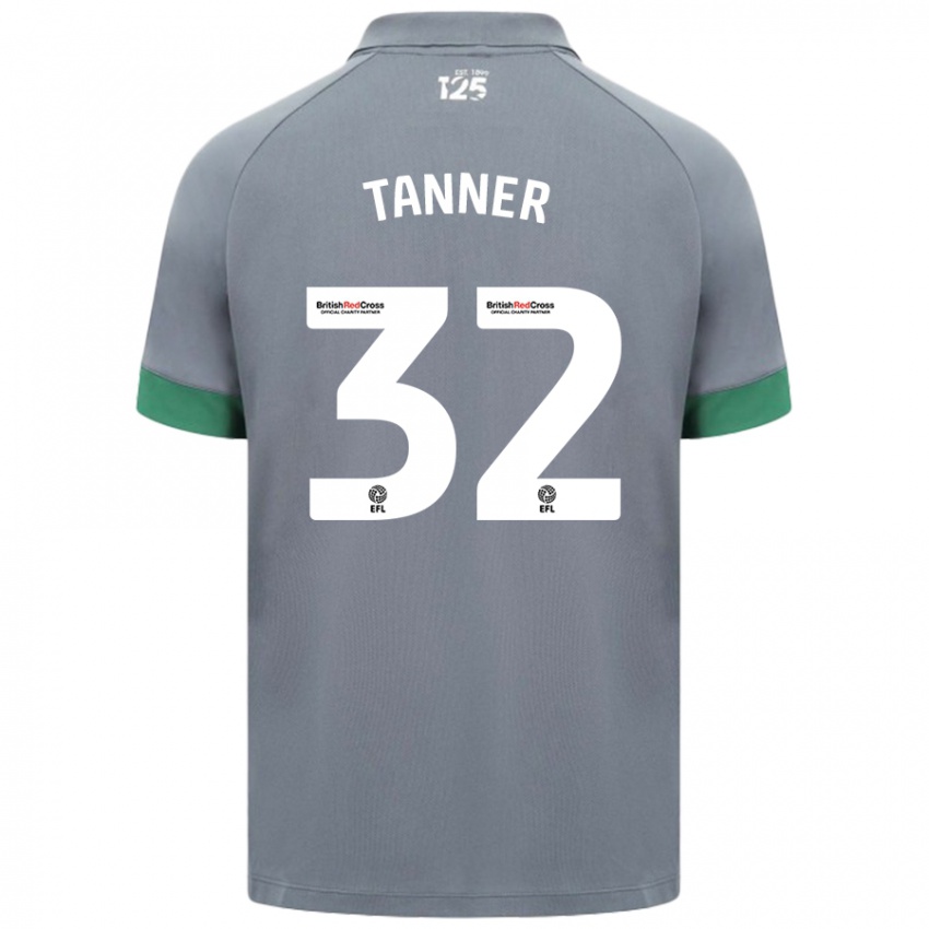 Niño Camiseta Ollie Tanner #32 Gris Oscuro 2ª Equipación 2024/25 La Camisa Chile