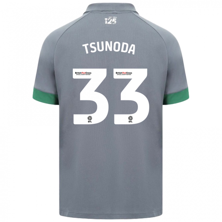 Niño Camiseta Ryotaro Tsunoda #33 Gris Oscuro 2ª Equipación 2024/25 La Camisa Chile