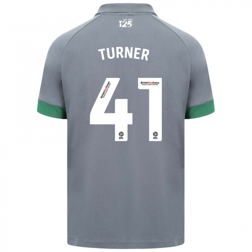 Niño Camiseta Matthew Turner #41 Gris Oscuro 2ª Equipación 2024/25 La Camisa Chile