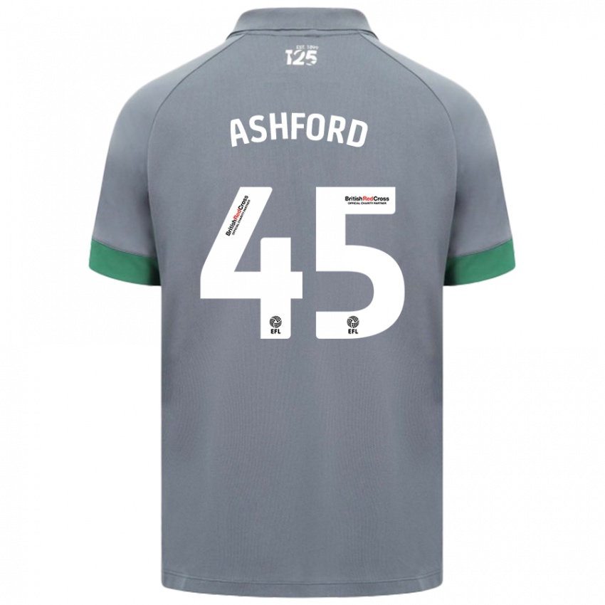 Niño Camiseta Cian Ashford #45 Gris Oscuro 2ª Equipación 2024/25 La Camisa Chile