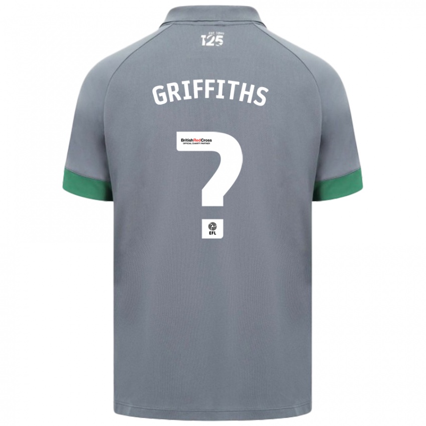 Niño Camiseta Ewan Griffiths #0 Gris Oscuro 2ª Equipación 2024/25 La Camisa Chile