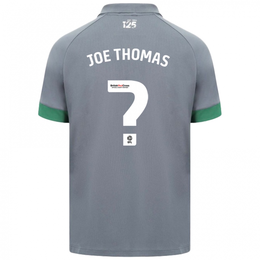 Niño Camiseta Joe Thomas #0 Gris Oscuro 2ª Equipación 2024/25 La Camisa Chile