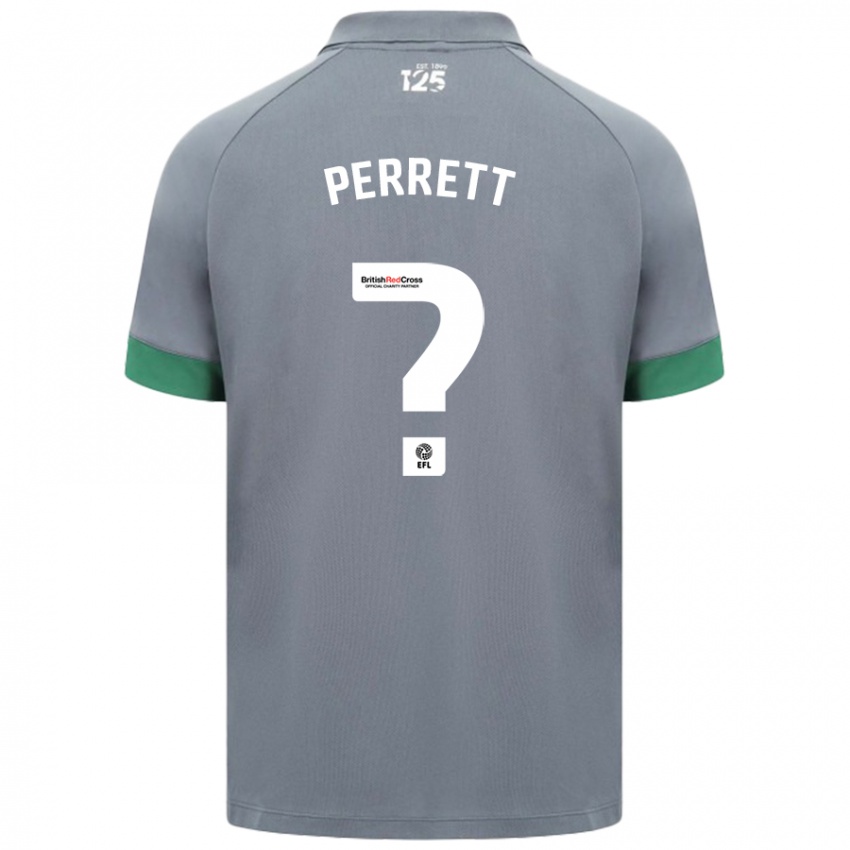 Niño Camiseta Troy Perrett #0 Gris Oscuro 2ª Equipación 2024/25 La Camisa Chile