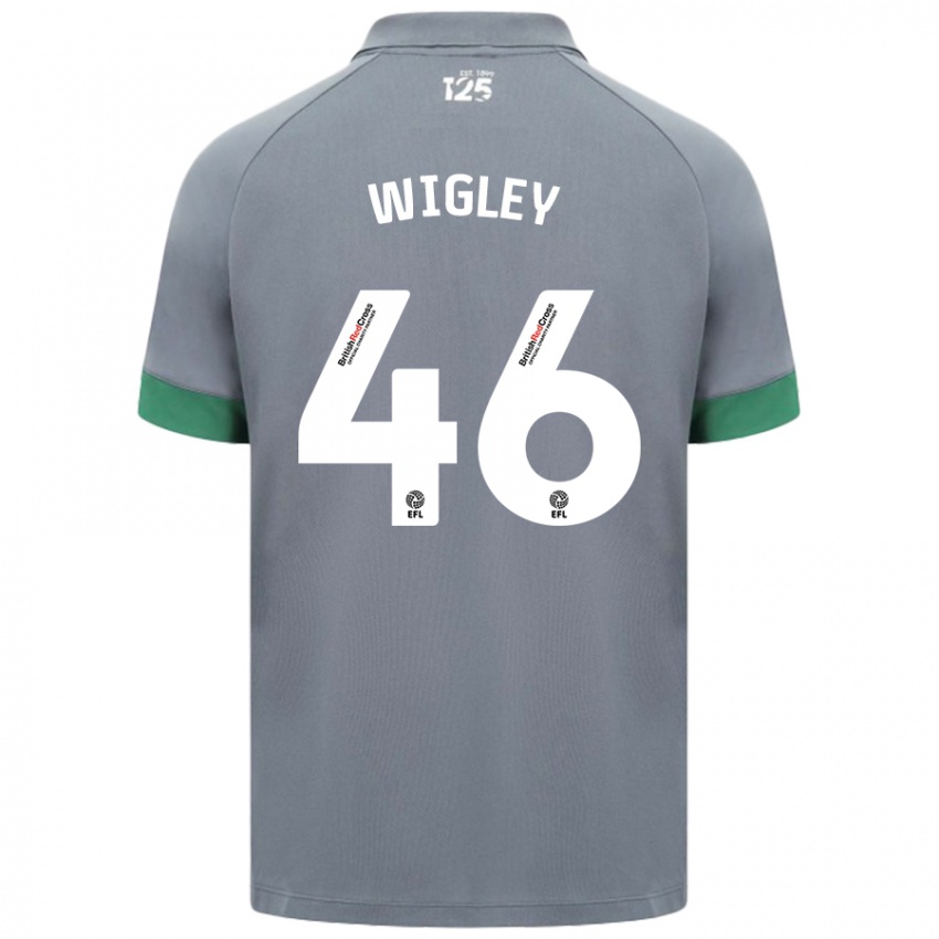 Niño Camiseta Morgan Wigley #46 Gris Oscuro 2ª Equipación 2024/25 La Camisa Chile