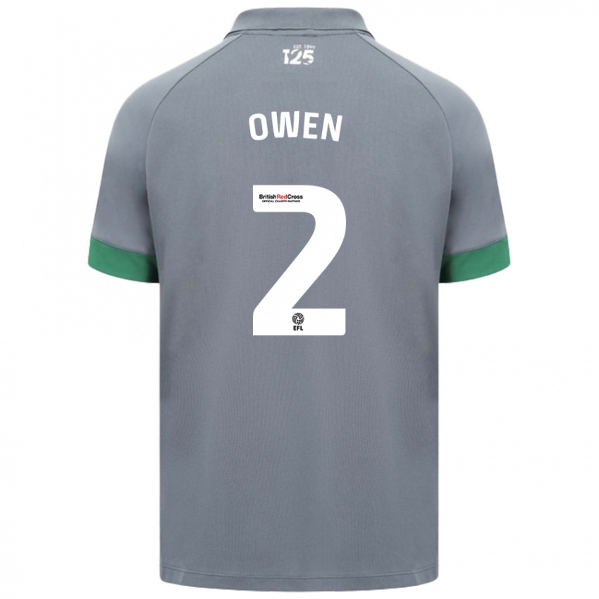 Niño Camiseta Lisa Owen #2 Gris Oscuro 2ª Equipación 2024/25 La Camisa Chile