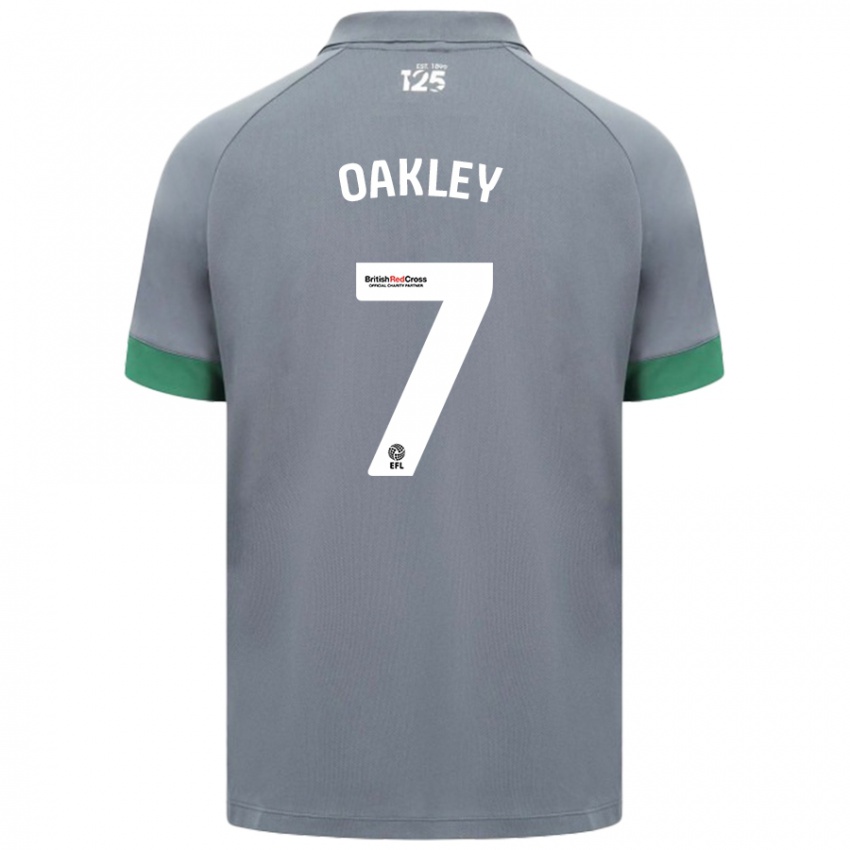 Niño Camiseta Rhianne Oakley #7 Gris Oscuro 2ª Equipación 2024/25 La Camisa Chile