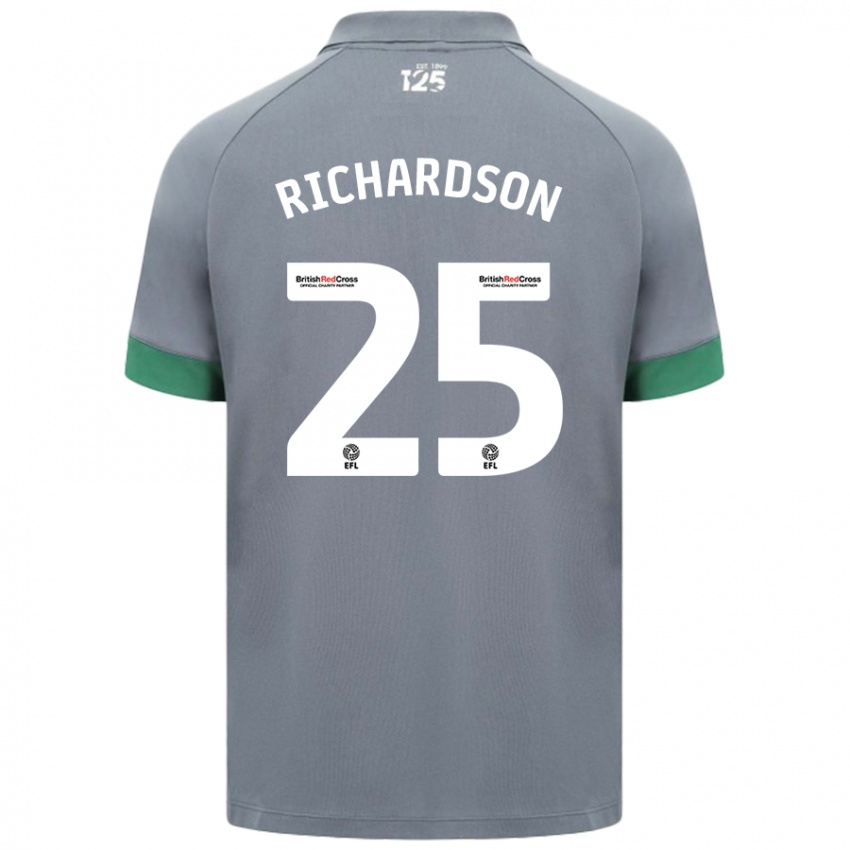 Niño Camiseta Tija Richardson #25 Gris Oscuro 2ª Equipación 2024/25 La Camisa Chile