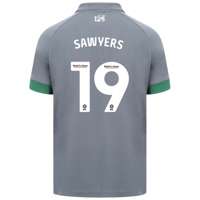 Niño Camiseta Romaine Sawyers #19 Gris Oscuro 2ª Equipación 2024/25 La Camisa Chile