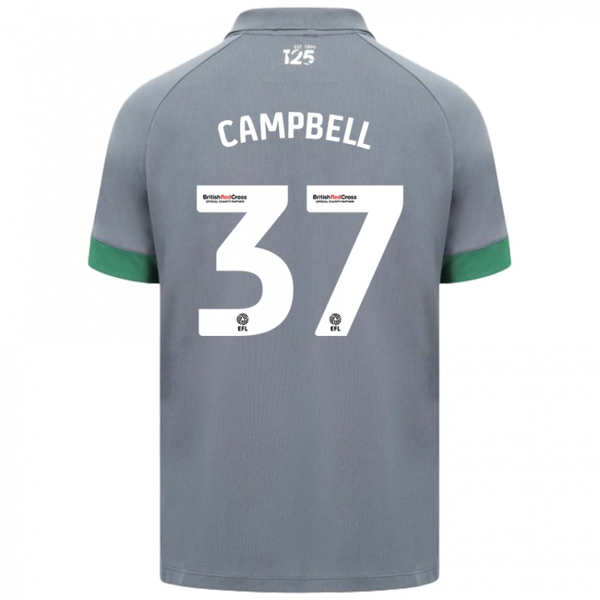 Niño Camiseta Vontae Daley-Campbell #37 Gris Oscuro 2ª Equipación 2024/25 La Camisa Chile