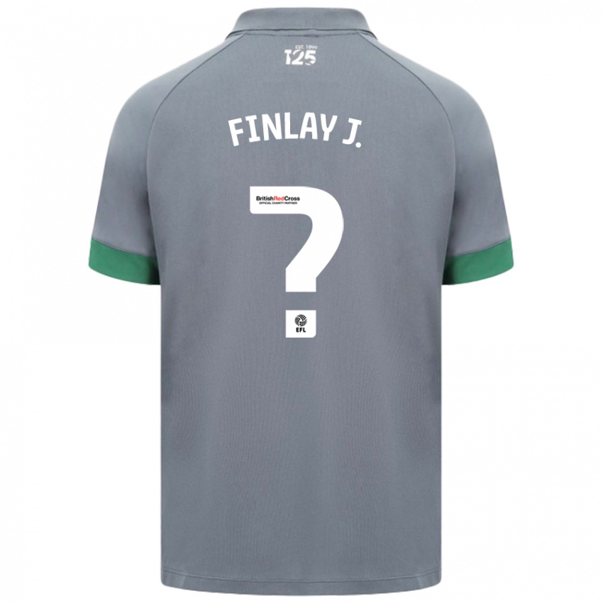 Niño Camiseta Finlay Johnson #0 Gris Oscuro 2ª Equipación 2024/25 La Camisa Chile