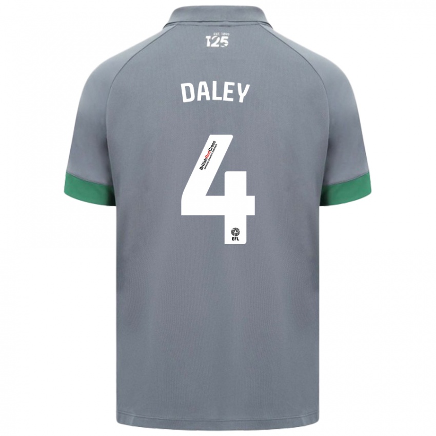 Niño Camiseta Hannah Daley #4 Gris Oscuro 2ª Equipación 2024/25 La Camisa Chile