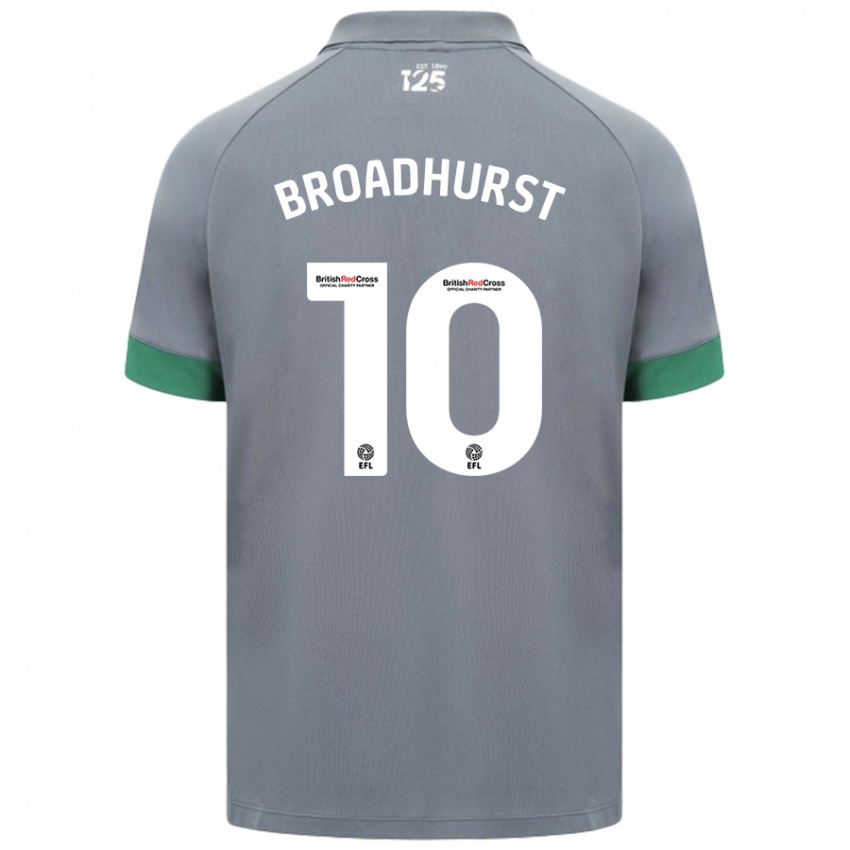 Niño Camiseta Danielle Broadhurst #10 Gris Oscuro 2ª Equipación 2024/25 La Camisa Chile