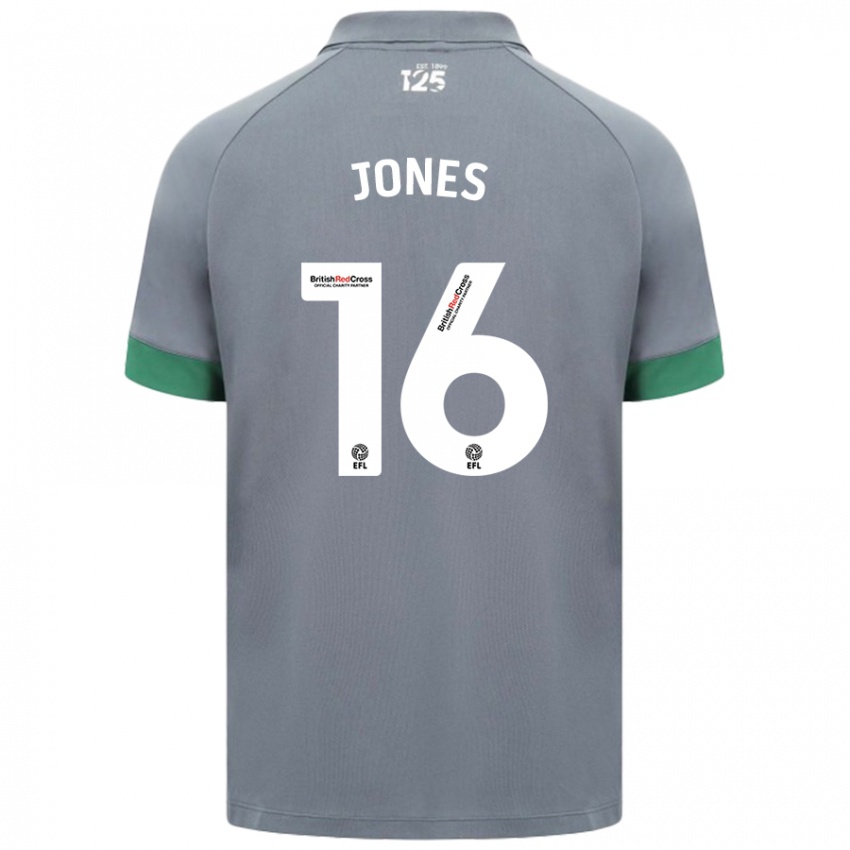 Niño Camiseta Ellie Jones #16 Gris Oscuro 2ª Equipación 2024/25 La Camisa Chile