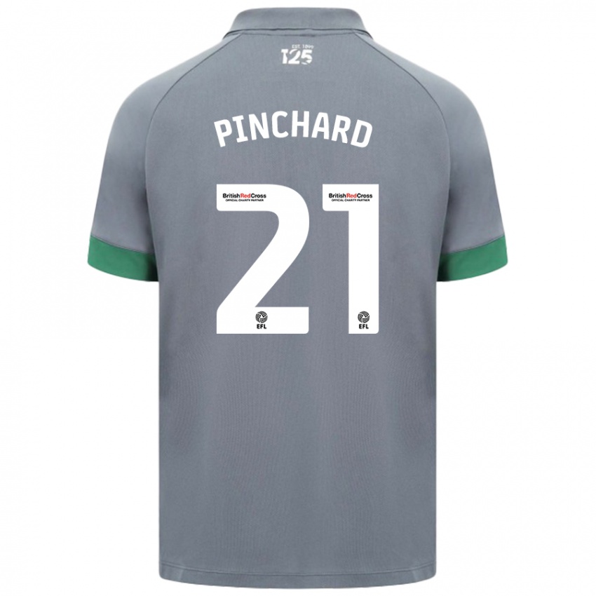 Niño Camiseta Cerys Pinchard #21 Gris Oscuro 2ª Equipación 2024/25 La Camisa Chile