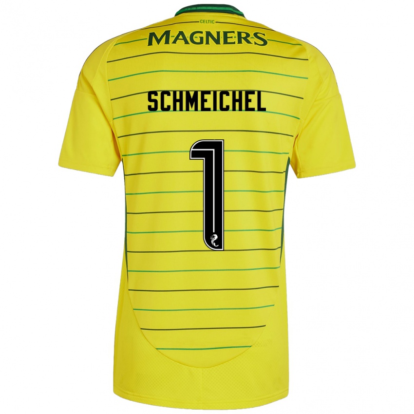 Niño Camiseta Kasper Schmeichel #1 Amarillo 2ª Equipación 2024/25 La Camisa Chile