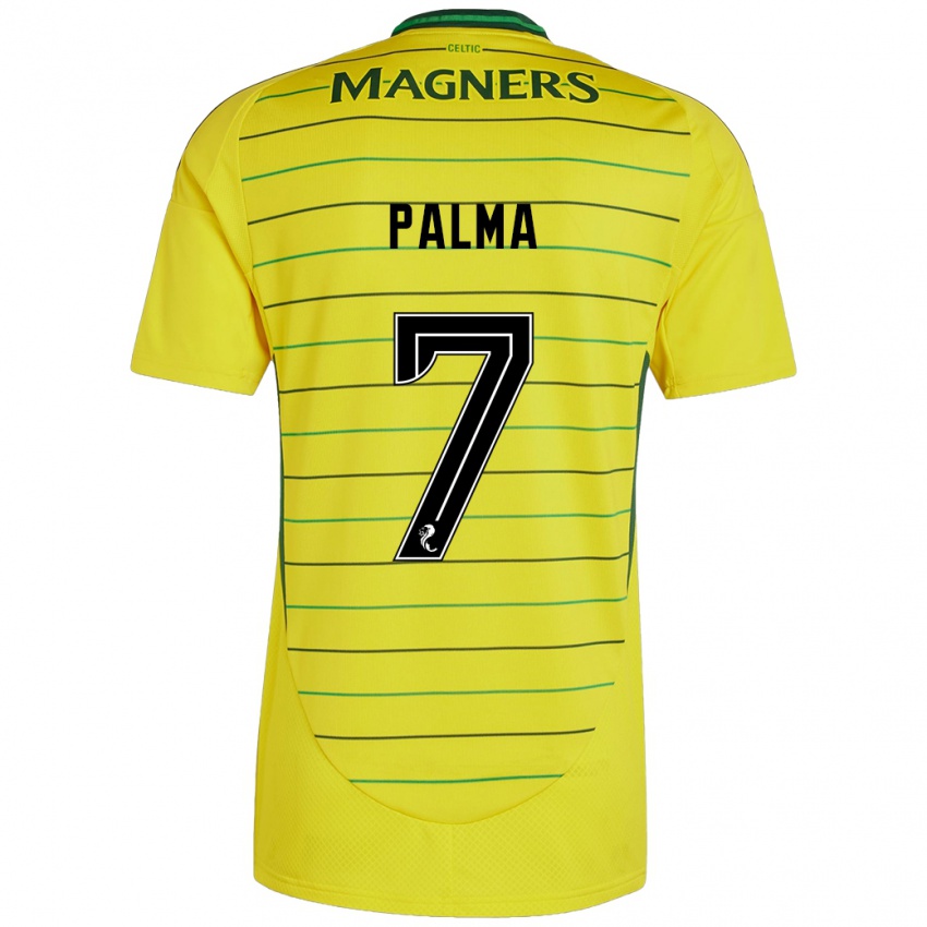 Niño Camiseta Luis Palma #7 Amarillo 2ª Equipación 2024/25 La Camisa Chile