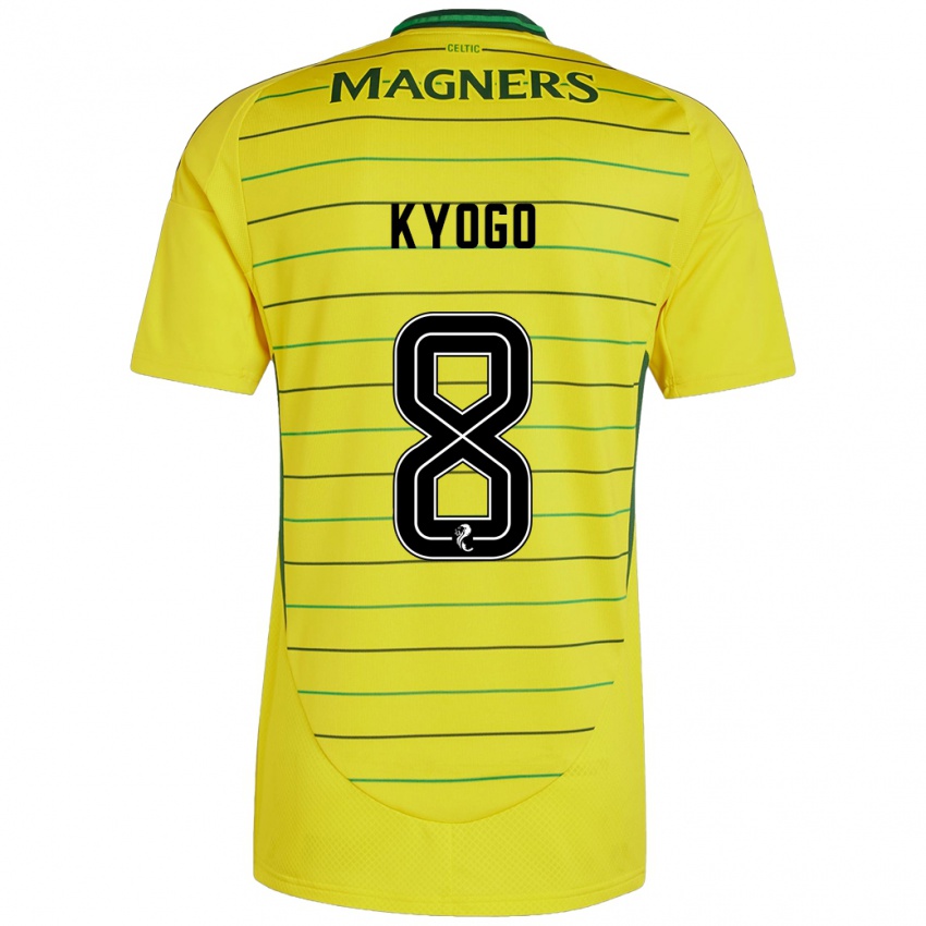 Niño Camiseta Kyogo Furuhashi #8 Amarillo 2ª Equipación 2024/25 La Camisa Chile