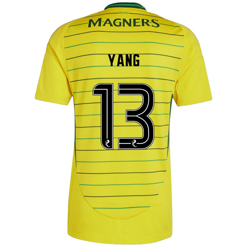 Niño Camiseta Hyun-Jun Yang #13 Amarillo 2ª Equipación 2024/25 La Camisa Chile