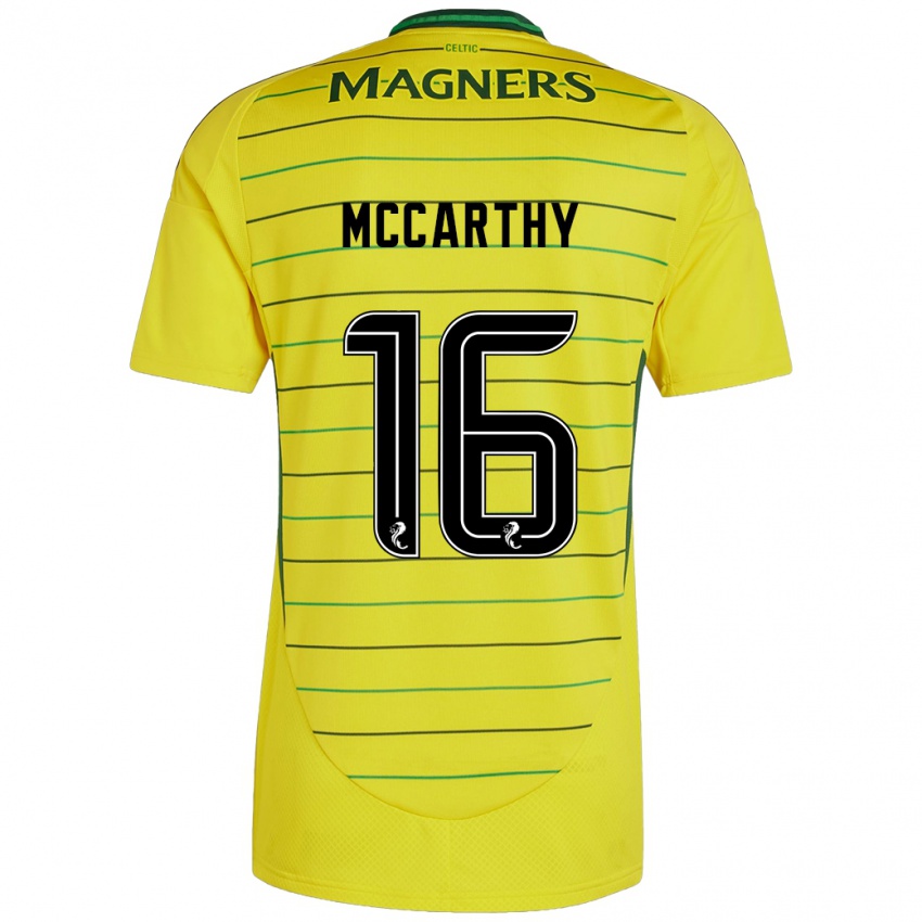 Niño Camiseta James Mccarthy #16 Amarillo 2ª Equipación 2024/25 La Camisa Chile