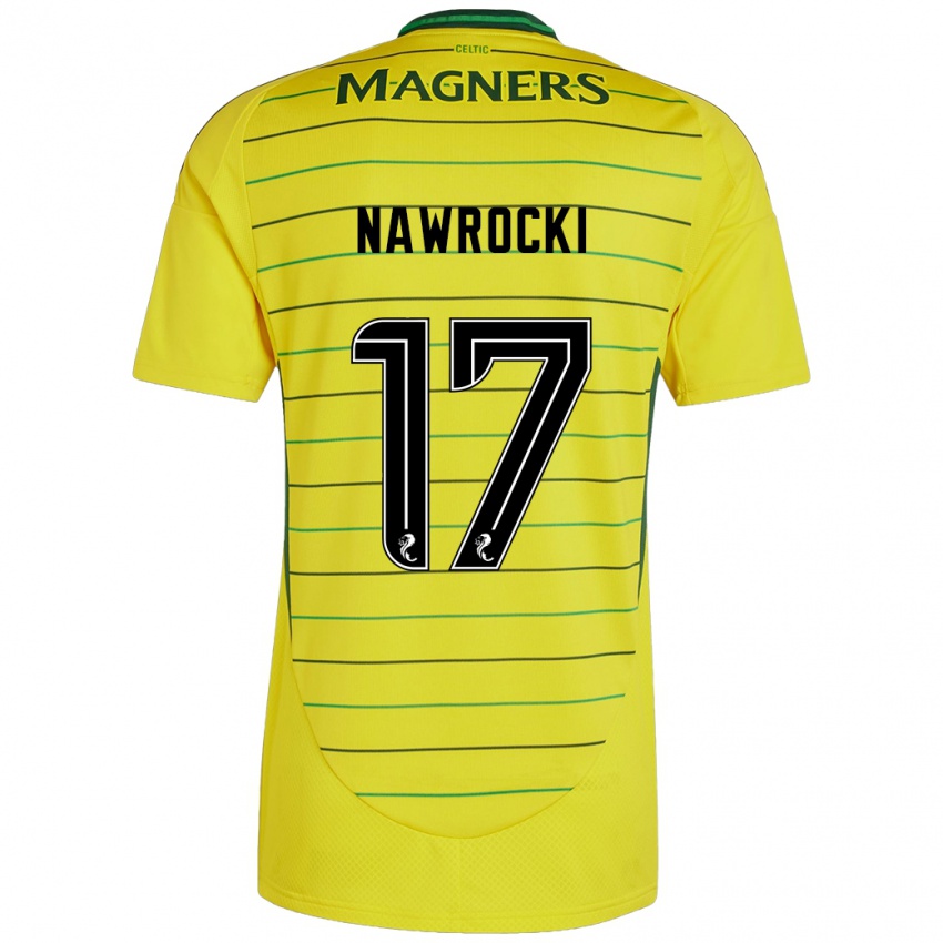 Niño Camiseta Maik Nawrocki #17 Amarillo 2ª Equipación 2024/25 La Camisa Chile