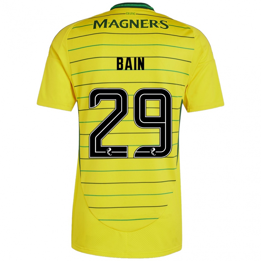 Niño Camiseta Scott Bain #29 Amarillo 2ª Equipación 2024/25 La Camisa Chile