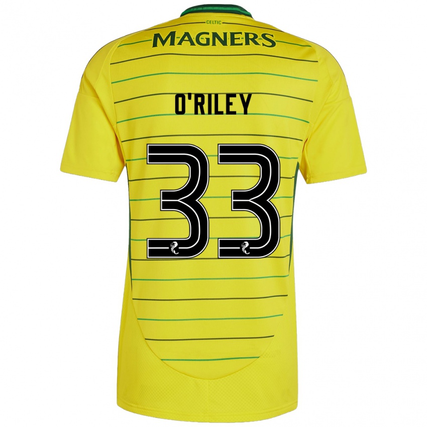 Niño Camiseta Matt O'riley #33 Amarillo 2ª Equipación 2024/25 La Camisa Chile