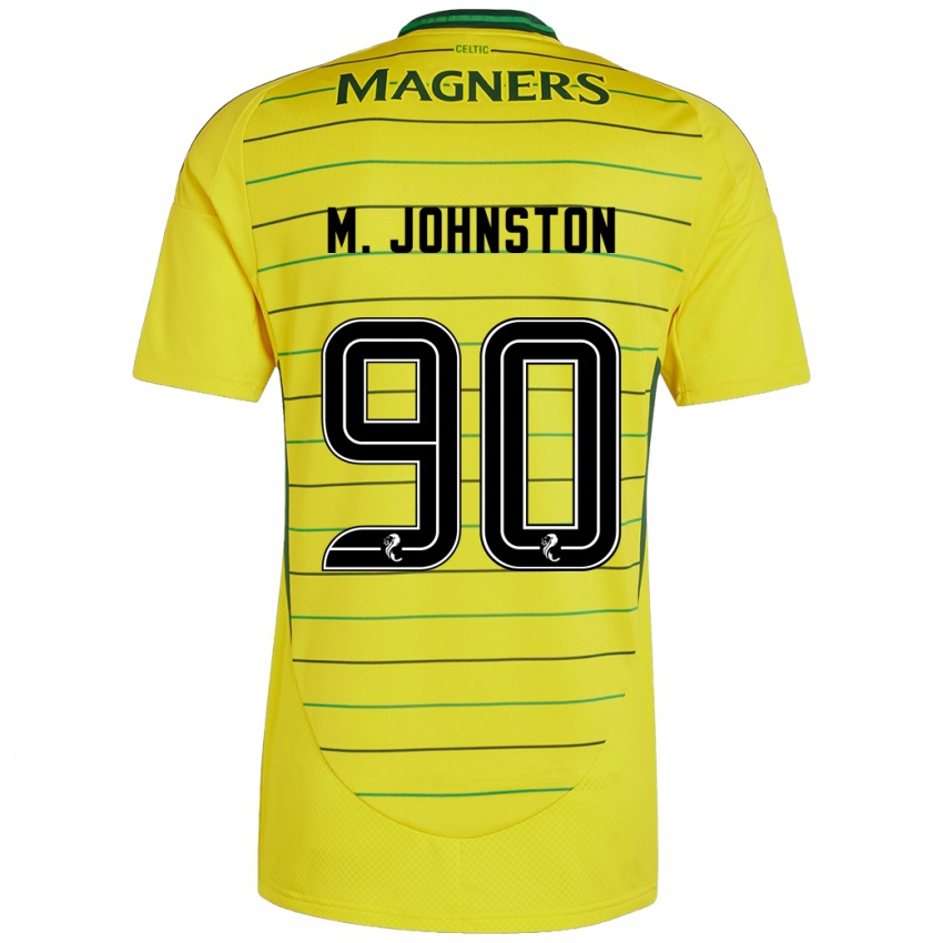 Niño Camiseta Mikey Johnston #90 Amarillo 2ª Equipación 2024/25 La Camisa Chile