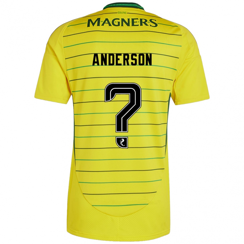 Niño Camiseta Matthew Anderson #0 Amarillo 2ª Equipación 2024/25 La Camisa Chile