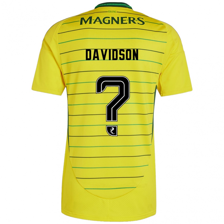 Niño Camiseta Alasdair Davidson #0 Amarillo 2ª Equipación 2024/25 La Camisa Chile