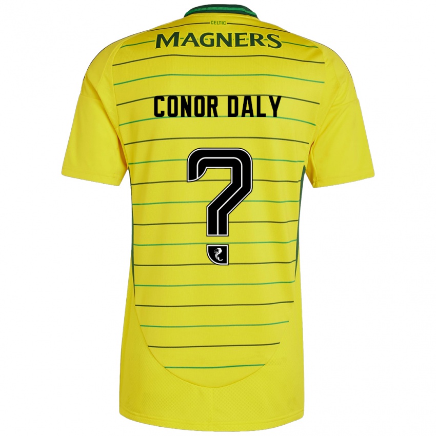 Niño Camiseta Conor Daly #0 Amarillo 2ª Equipación 2024/25 La Camisa Chile