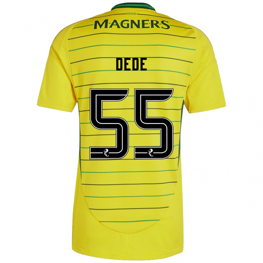 Niño Camiseta Josh Dede #55 Amarillo 2ª Equipación 2024/25 La Camisa Chile