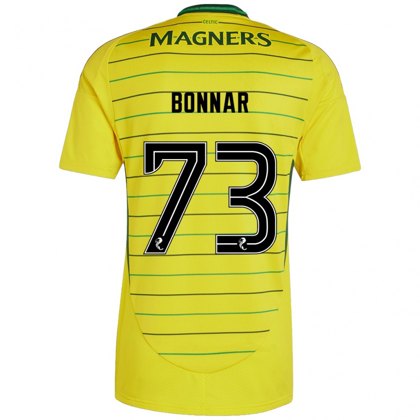 Niño Camiseta Jude Bonnar #73 Amarillo 2ª Equipación 2024/25 La Camisa Chile