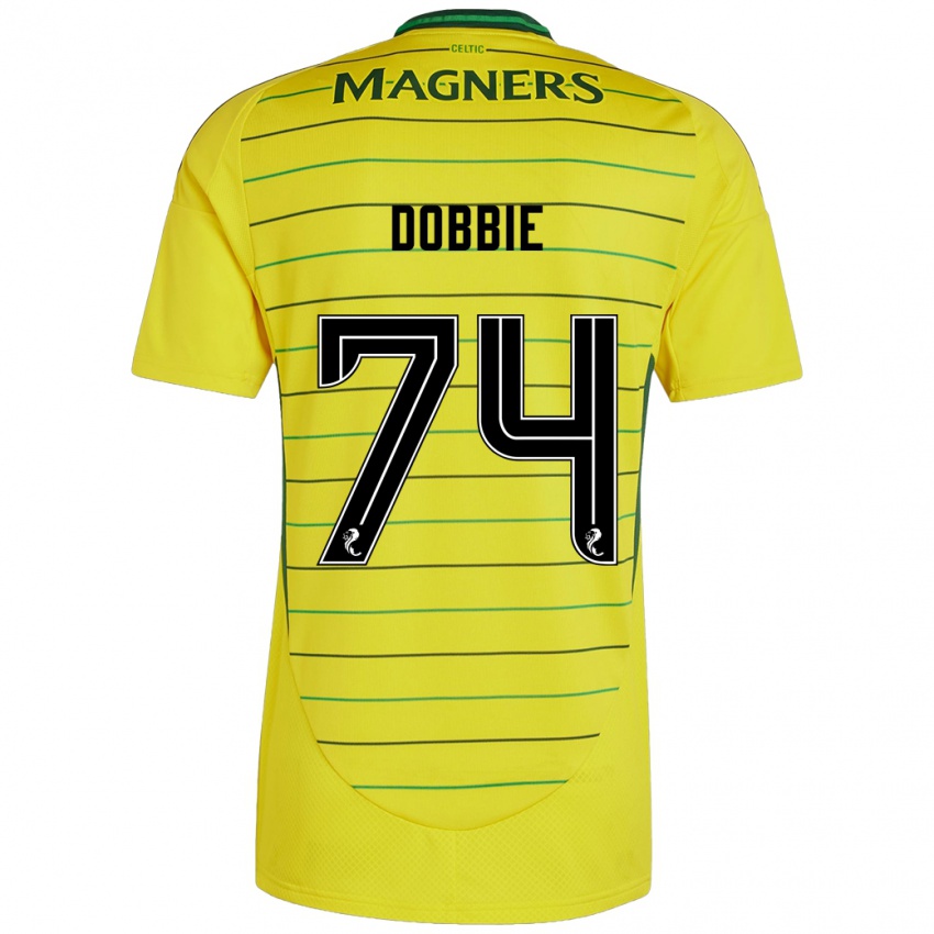 Niño Camiseta Lewis Dobbie #74 Amarillo 2ª Equipación 2024/25 La Camisa Chile