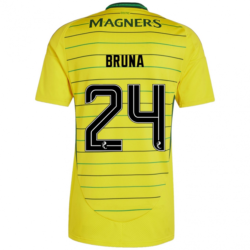 Niño Camiseta Bruna Lourenço #24 Amarillo 2ª Equipación 2024/25 La Camisa Chile